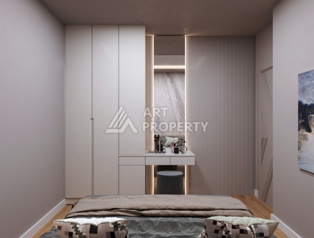 Комфортабельные квартиры 1+1 и 2+1 в строящейся престижной резиденции в Мезитли, от 56 кв.м. - Ракурс 15