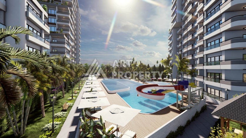 Современные квартиры 1+1 и 2+1 от 62 кв.м. в районе Тедже, Мерсин. - Ракурс 2