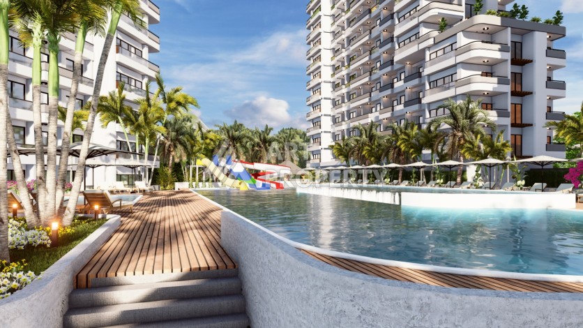 Современные квартиры 1+1 и 2+1 от 62 кв.м. в районе Тедже, Мерсин. - Ракурс 3