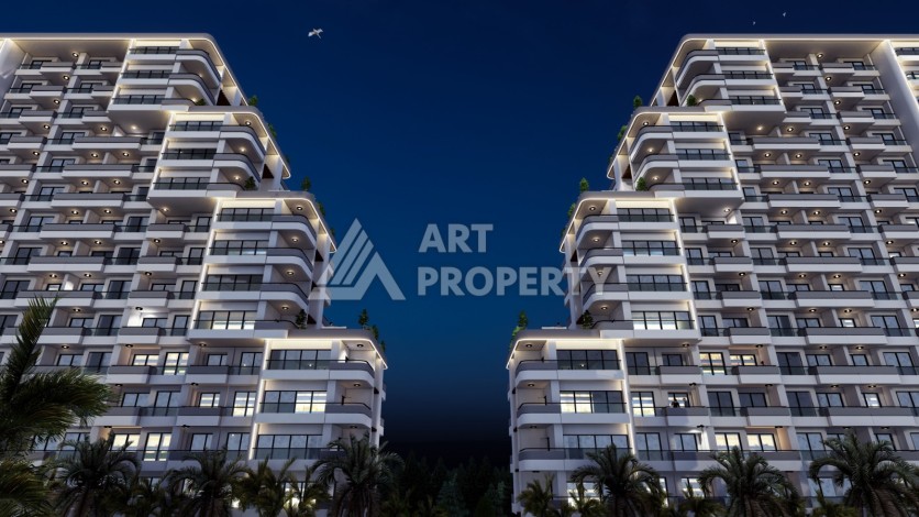 Современные квартиры 1+1 и 2+1 от 62 кв.м. в районе Тедже, Мерсин. - Ракурс 7