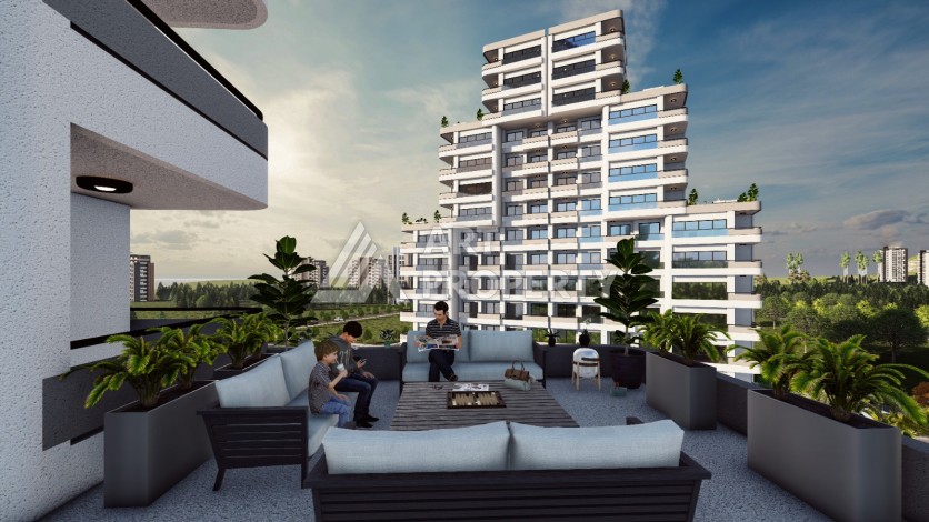 Современные квартиры 1+1 и 2+1 от 62 кв.м. в районе Тедже, Мерсин. - Ракурс 8