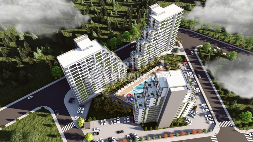 Современные квартиры 1+1 и 2+1 от 62 кв.м. в районе Тедже, Мерсин. - Ракурс 15