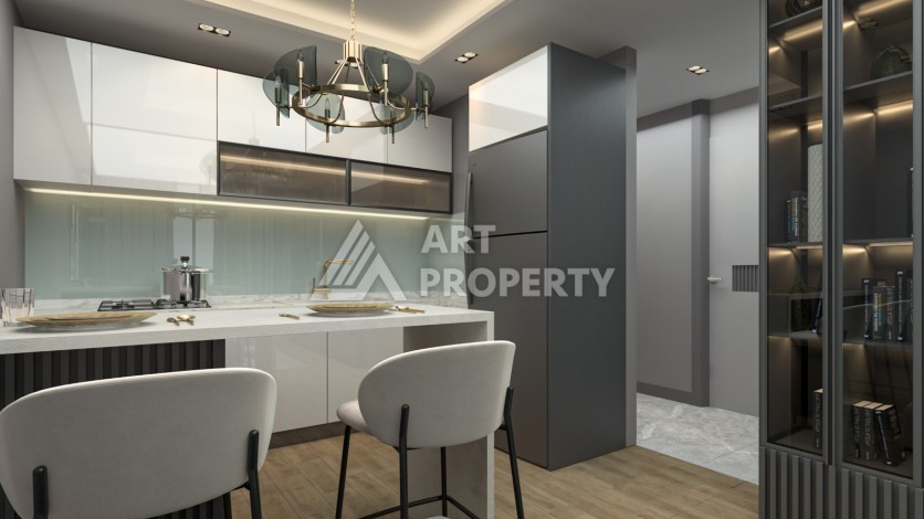 Современные квартиры 1+1 и 2+1 от 62 кв.м. в районе Тедже, Мерсин. - Ракурс 22