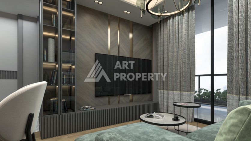 Современные квартиры 1+1 и 2+1 от 62 кв.м. в районе Тедже, Мерсин. - Ракурс 24