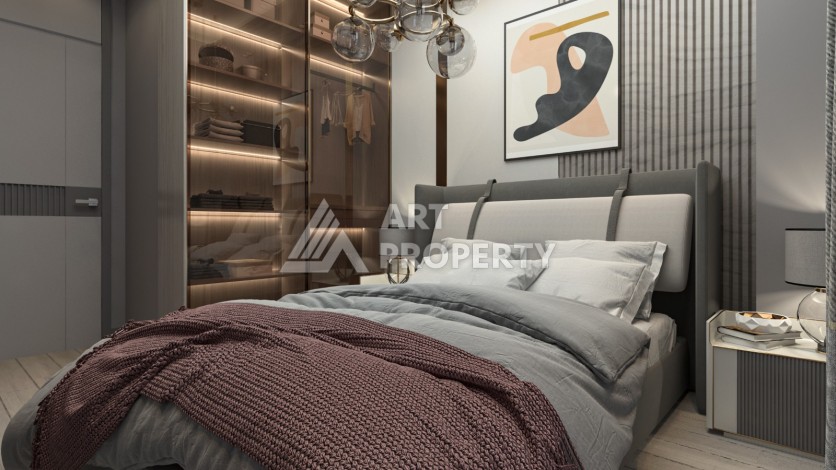 Современные квартиры 1+1 и 2+1 от 62 кв.м. в районе Тедже, Мерсин. - Ракурс 25