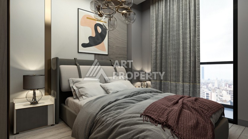 Современные квартиры 1+1 и 2+1 от 62 кв.м. в районе Тедже, Мерсин. - Ракурс 26