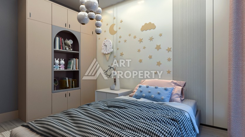 Современные квартиры 1+1 и 2+1 от 62 кв.м. в районе Тедже, Мерсин. - Ракурс 28