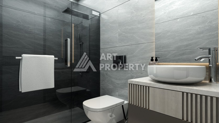 Современные квартиры 1+1 и 2+1 от 62 кв.м. в районе Тедже, Мерсин. - Ракурс 31