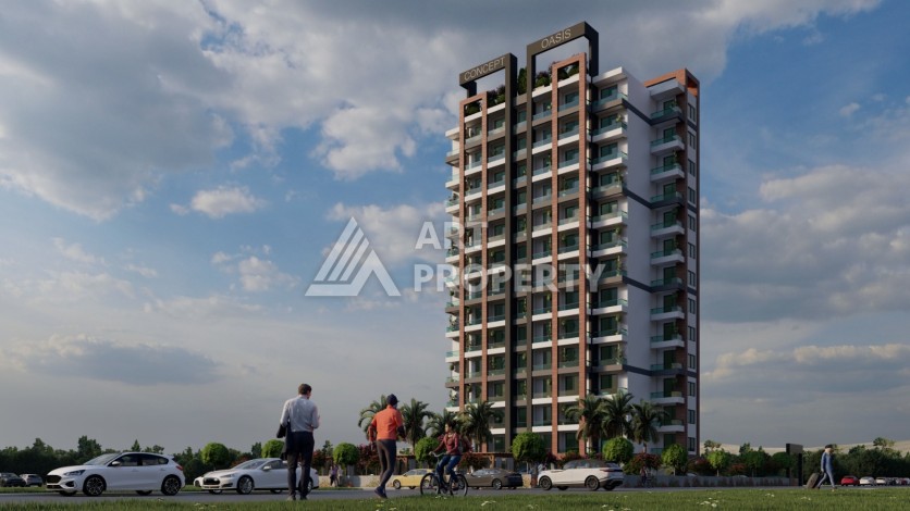 Апартаменты 0+1 и 1+1 всего в 300 метрах от моря в Мерсине, район Тедже - Ракурс 4