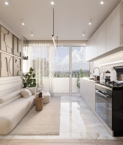 Апартаменты 0+1 и 1+1 всего в 300 метрах от моря в Мерсине, район Тедже - Ракурс 16