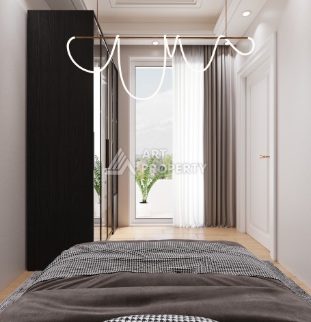 Апартаменты 0+1 и 1+1 всего в 300 метрах от моря в Мерсине, район Тедже - Ракурс 22