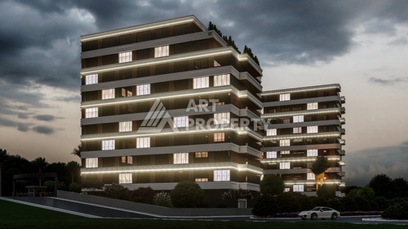 Элегантный инвестиционный проект с квартирами 0+1, 1+1 и 2+1 от 35 кв.м. Томюк, Мерсин. - Ракурс 3