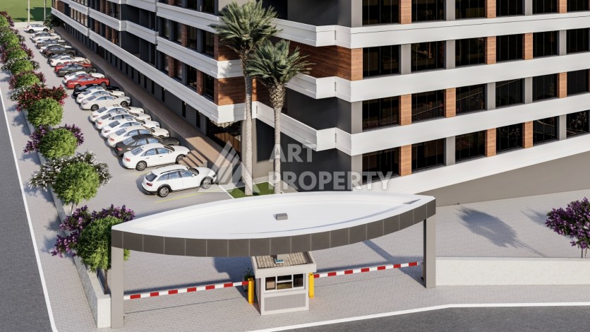 Элегантный инвестиционный проект с квартирами 0+1, 1+1 и 2+1 от 35 кв.м. Томюк, Мерсин. - Ракурс 6