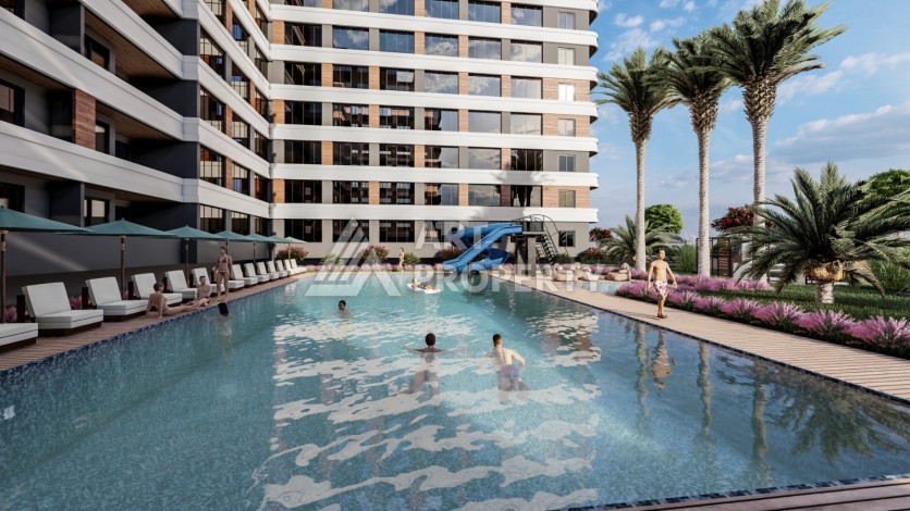 Элегантный инвестиционный проект с квартирами 0+1, 1+1 и 2+1 от 35 кв.м. Томюк, Мерсин. - Ракурс 12