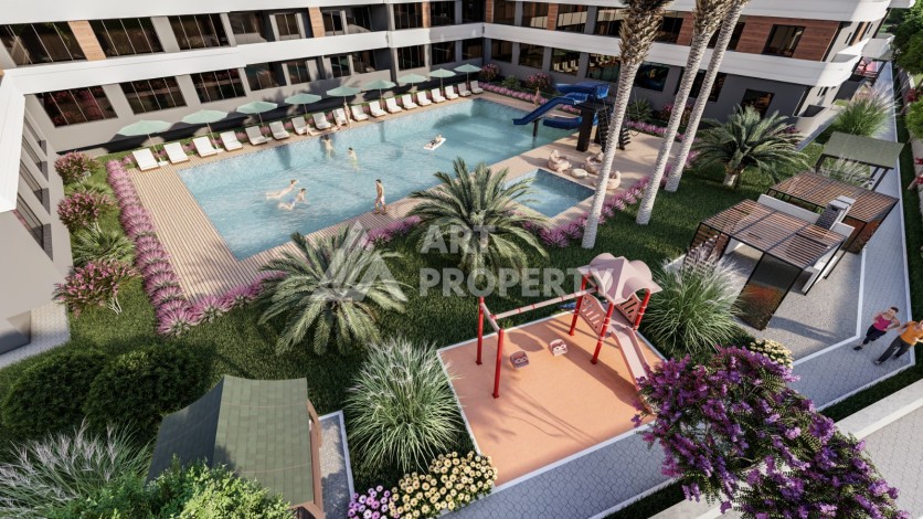 Элегантный инвестиционный проект с квартирами 0+1, 1+1 и 2+1 от 35 кв.м. Томюк, Мерсин. - Ракурс 13