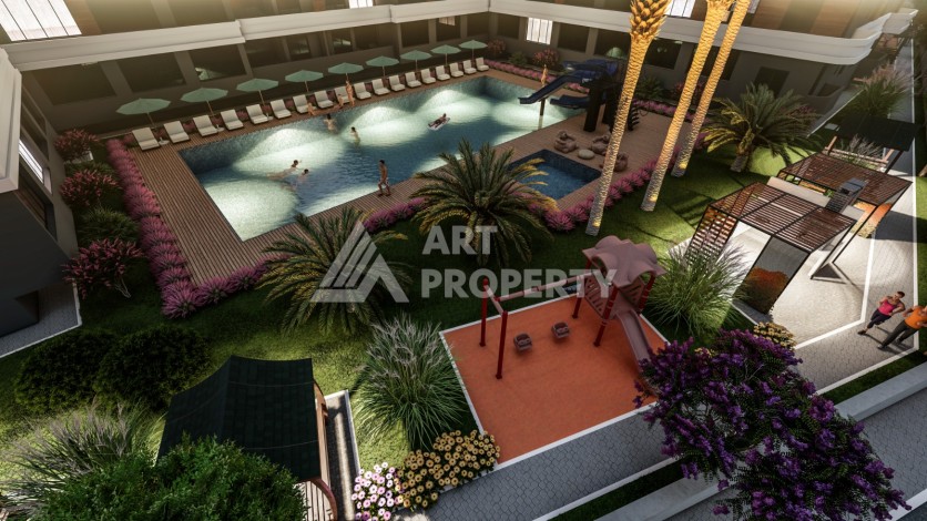 Элегантный инвестиционный проект с квартирами 0+1, 1+1 и 2+1 от 35 кв.м. Томюк, Мерсин. - Ракурс 14