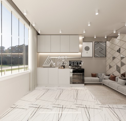 Элегантный инвестиционный проект с квартирами 0+1, 1+1 и 2+1 от 35 кв.м. Томюк, Мерсин. - Ракурс 16