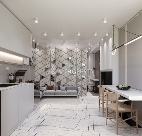 Элегантный инвестиционный проект с квартирами 0+1, 1+1 и 2+1 от 35 кв.м. Томюк, Мерсин. - Ракурс 17