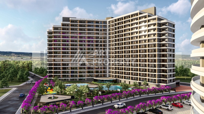 Премиум проект с квартирами 1+1, 2+1, 3+1 и 4+1 виллами в 150 метрах от моря. Томюк, Мерсин. - Ракурс 3