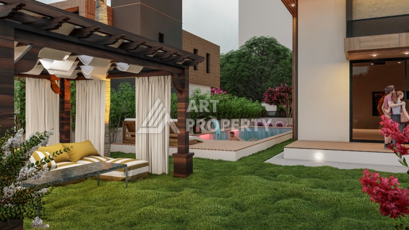 Премиум проект с квартирами 1+1, 2+1, 3+1 и 4+1 виллами в 150 метрах от моря. Томюк, Мерсин. - Ракурс 16