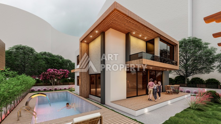 Премиум проект с квартирами 1+1, 2+1, 3+1 и 4+1 виллами в 150 метрах от моря. Томюк, Мерсин. - Ракурс 20