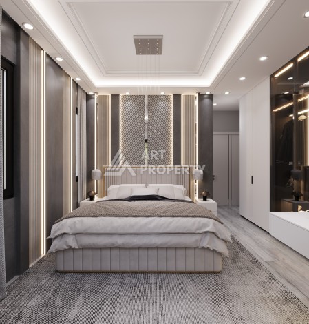 Премиум проект с квартирами 1+1, 2+1, 3+1 и 4+1 виллами в 150 метрах от моря. Томюк, Мерсин. - Ракурс 25