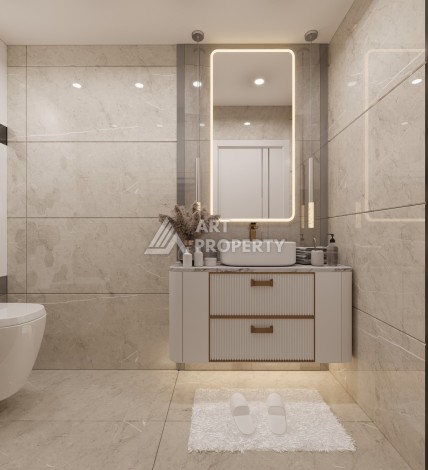 Премиум проект с квартирами 1+1, 2+1, 3+1 и 4+1 виллами в 150 метрах от моря. Томюк, Мерсин. - Ракурс 26