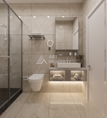 Премиум проект с квартирами 1+1, 2+1, 3+1 и 4+1 виллами в 150 метрах от моря. Томюк, Мерсин. - Ракурс 28