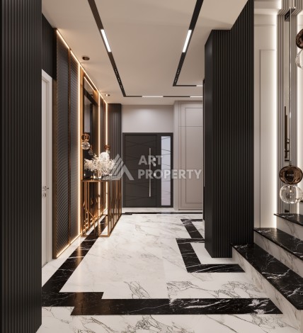 Премиум проект с квартирами 1+1, 2+1, 3+1 и 4+1 виллами в 150 метрах от моря. Томюк, Мерсин. - Ракурс 29