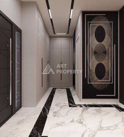 Премиум проект с квартирами 1+1, 2+1, 3+1 и 4+1 виллами в 150 метрах от моря. Томюк, Мерсин. - Ракурс 31