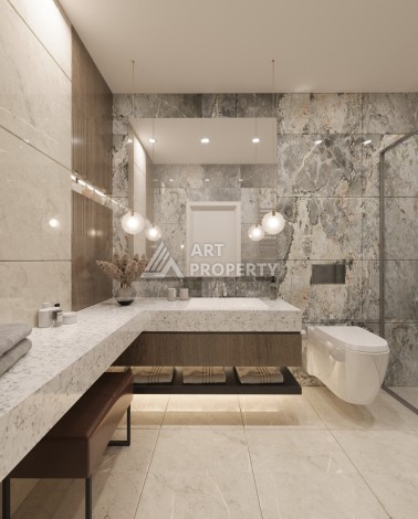 Премиум проект с квартирами 1+1, 2+1, 3+1 и 4+1 виллами в 150 метрах от моря. Томюк, Мерсин. - Ракурс 32