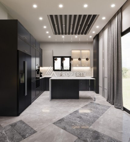 Премиум проект с квартирами 1+1, 2+1, 3+1 и 4+1 виллами в 150 метрах от моря. Томюк, Мерсин. - Ракурс 35