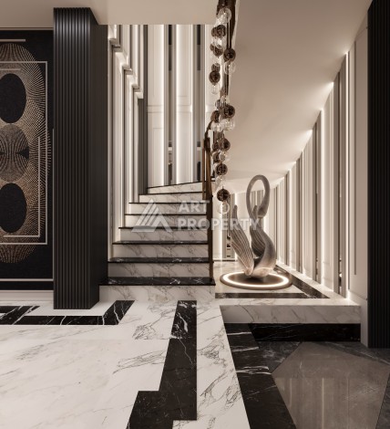 Премиум проект с квартирами 1+1, 2+1, 3+1 и 4+1 виллами в 150 метрах от моря. Томюк, Мерсин. - Ракурс 36