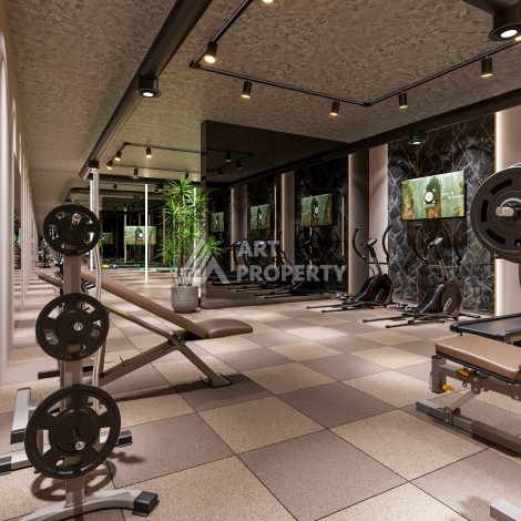 Премиум проект с квартирами 1+1, 2+1, 3+1 и 4+1 виллами в 150 метрах от моря. Томюк, Мерсин. - Ракурс 46