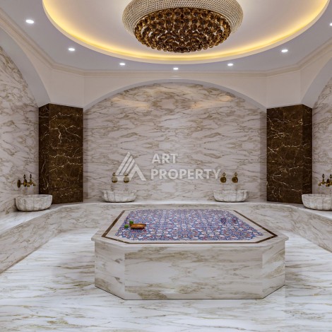 Премиум проект с квартирами 1+1, 2+1, 3+1 и 4+1 виллами в 150 метрах от моря. Томюк, Мерсин. - Ракурс 47