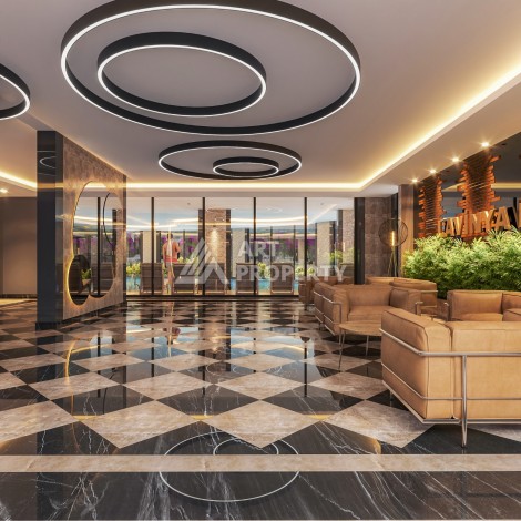 Премиум проект с квартирами 1+1, 2+1, 3+1 и 4+1 виллами в 150 метрах от моря. Томюк, Мерсин. - Ракурс 61