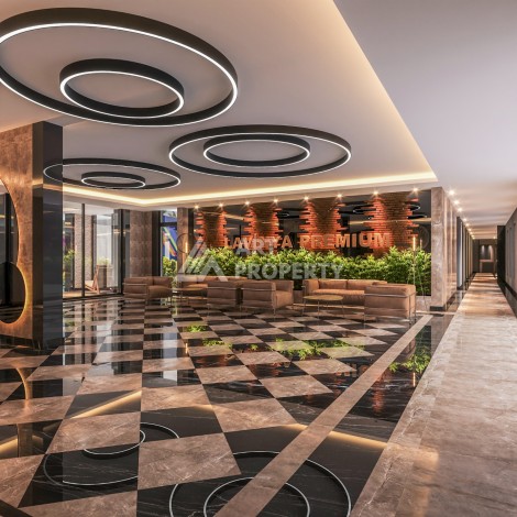 Премиум проект с квартирами 1+1, 2+1, 3+1 и 4+1 виллами в 150 метрах от моря. Томюк, Мерсин. - Ракурс 62