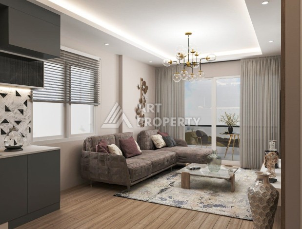 Квартиры 1+1 в минутной доступности от прекрасного пляжа в районе Арпачбахшиш, 65 кв.м. - Ракурс 10