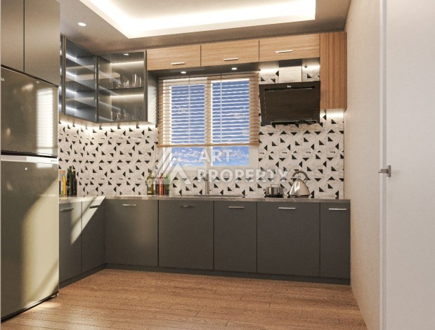 Квартиры 1+1 в минутной доступности от прекрасного пляжа в районе Арпачбахшиш, 65 кв.м. - Ракурс 15