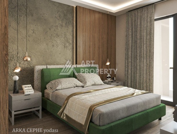 Квартиры 1+1 в минутной доступности от прекрасного пляжа в районе Арпачбахшиш, 65 кв.м. - Ракурс 20