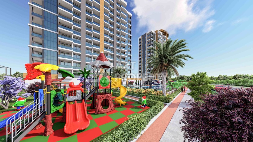 Просторные квартиры от 75 до 120 кв.м. в 450 метрах от моря. Томюк, Мерсин. - Ракурс 6