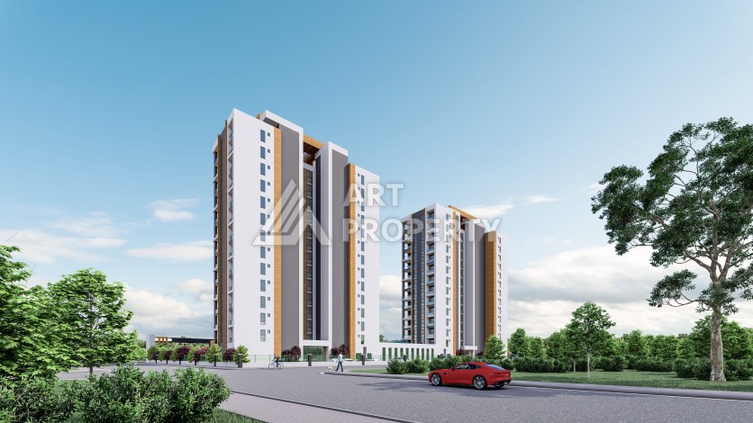 Просторные квартиры от 75 до 120 кв.м. в 450 метрах от моря. Томюк, Мерсин. - Ракурс 7