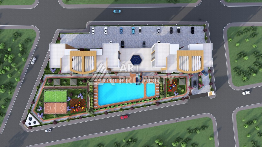 Просторные квартиры от 75 до 120 кв.м. в 450 метрах от моря. Томюк, Мерсин. - Ракурс 8