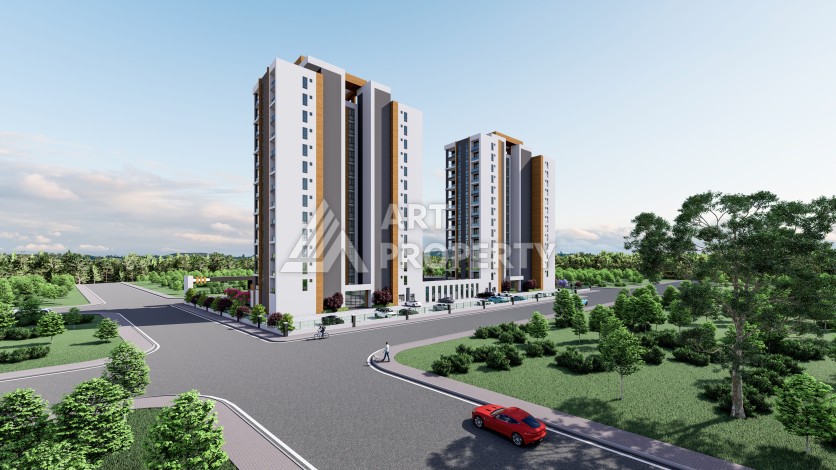 Просторные квартиры от 75 до 120 кв.м. в 450 метрах от моря. Томюк, Мерсин. - Ракурс 10