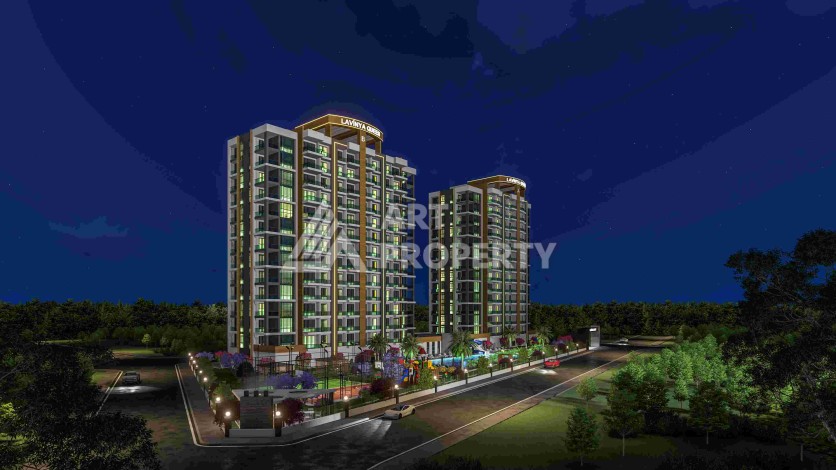 Просторные квартиры от 75 до 120 кв.м. в 450 метрах от моря. Томюк, Мерсин. - Ракурс 12