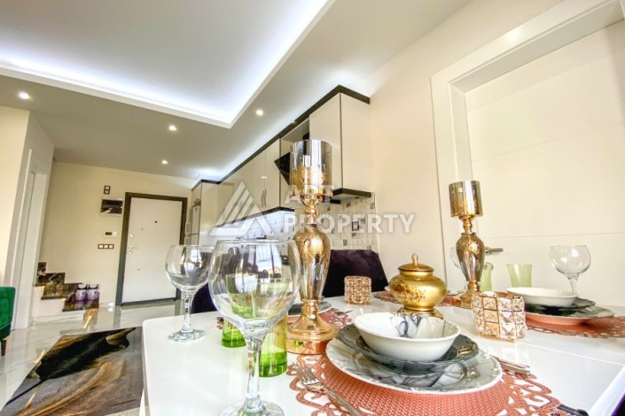 Садовый дуплекс 2+1 с люкс мебелью в районе Оба, 86 кв.м. - Ракурс 10