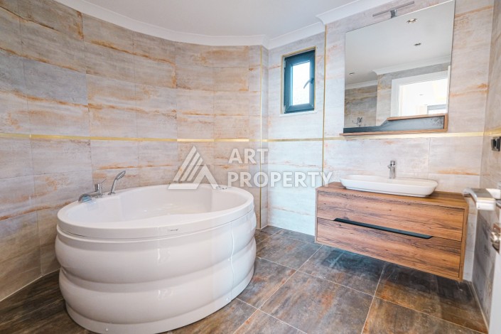 Вилла 4+1 с видом на море и приватным бассейном в районе Тепе, 450 кв.м. - Ракурс 11