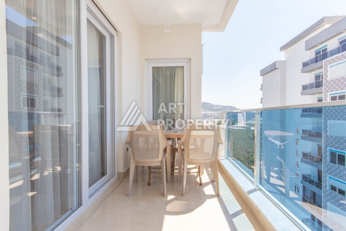 Квартира 1+1 с видом на море в элитном комплексе, 50 кв.м. Махмутлар, Алания. - Ракурс 15