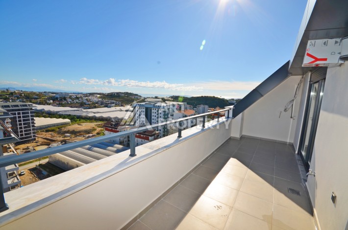 Дуплекс 2+1 с видом на море в живописном районе Авсаллар - Ракурс 7