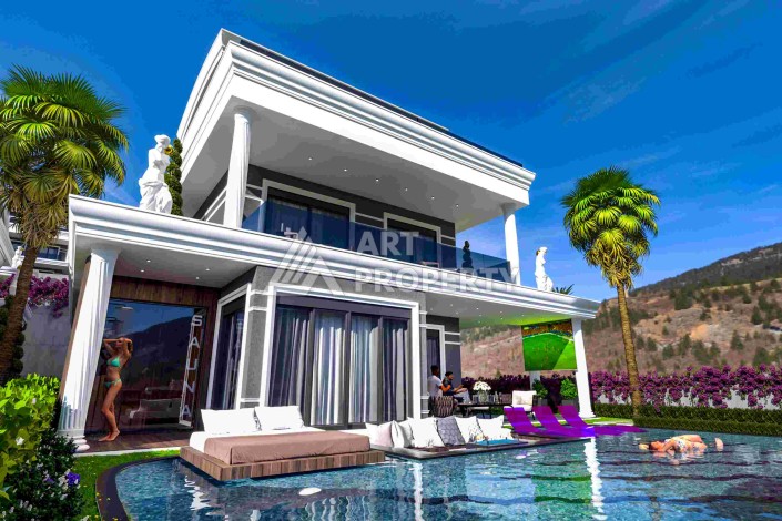 Премиум виллы 4+1 с приватным участком от 260 до 460 м2. Каргыджак, Алания. - Ракурс 5